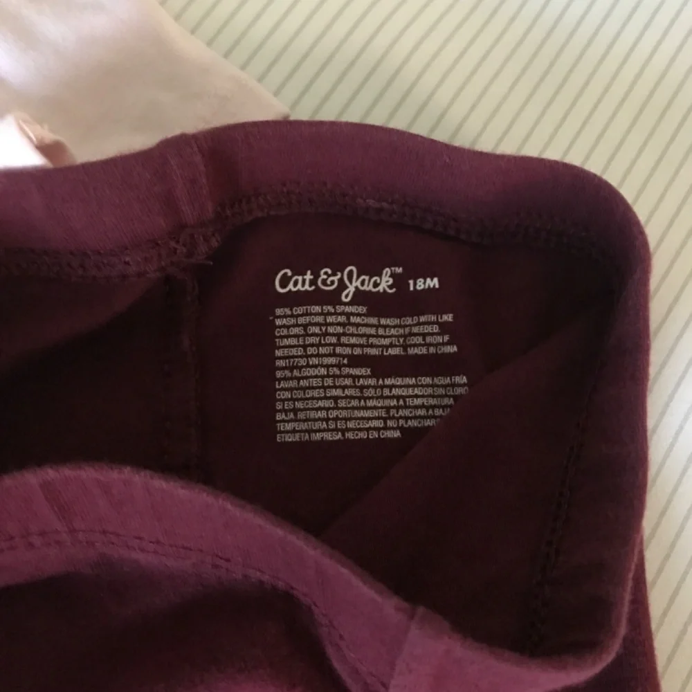 Baby girl set of 13 coordinating burgundy/pink/navy - Picture 3 of 15